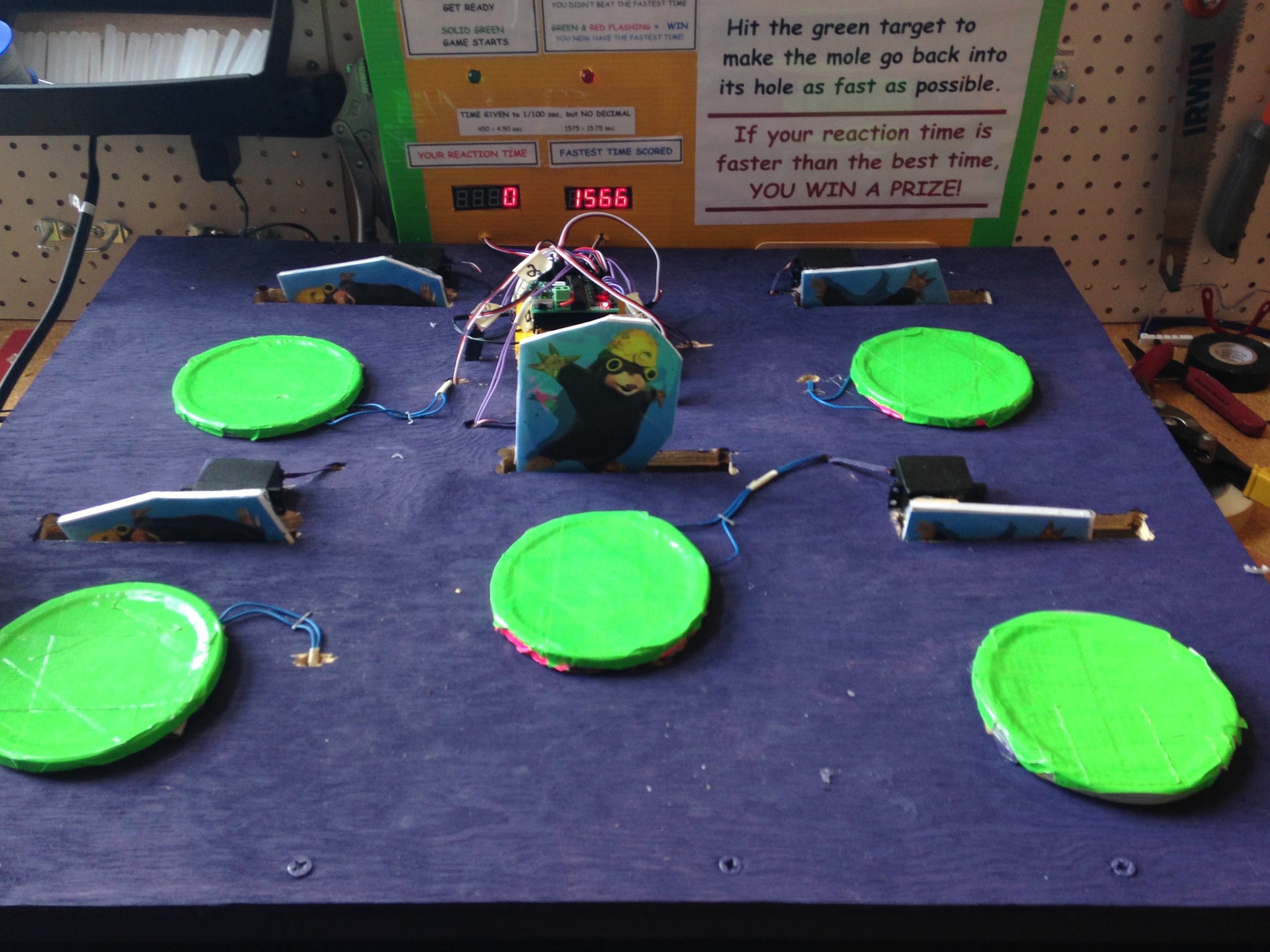 whack-a-mole arcade game